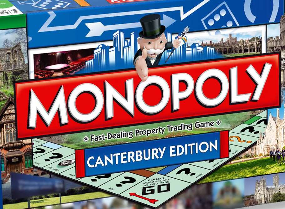 The new Canterbury Monopoly box