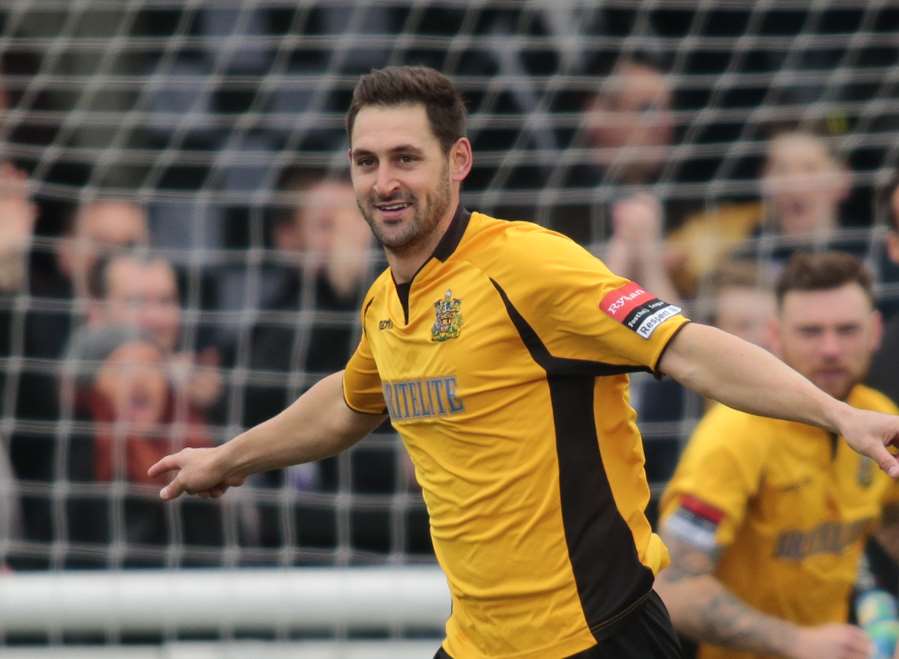Jay May scored Maidstone's winner Picture: Martin Apps