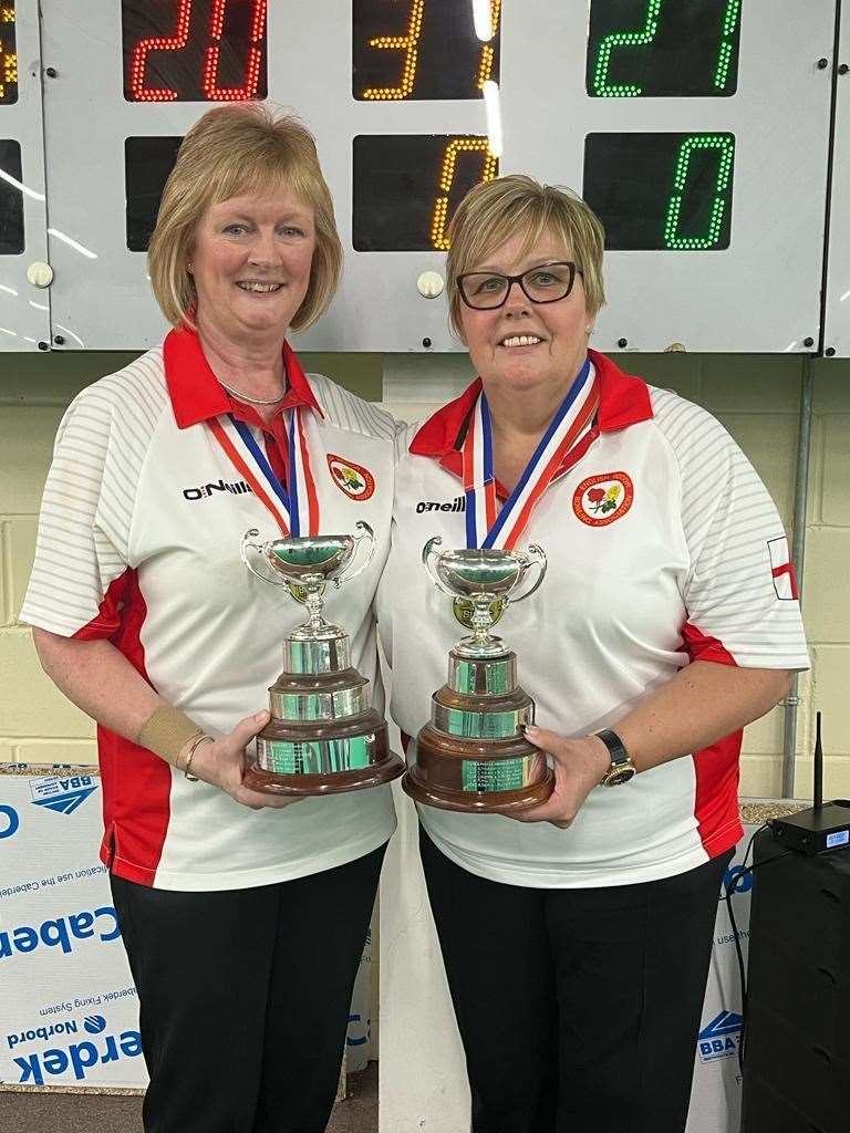Sandy Hazell and Wendy King, British Isles pairs winners.