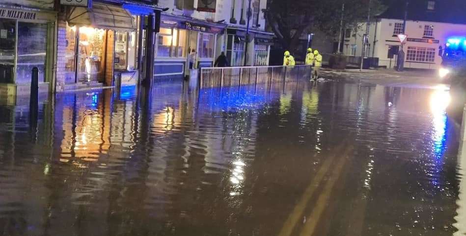 The fire service was called to Hythe twice after the flooding last month. Picture: James Yeung