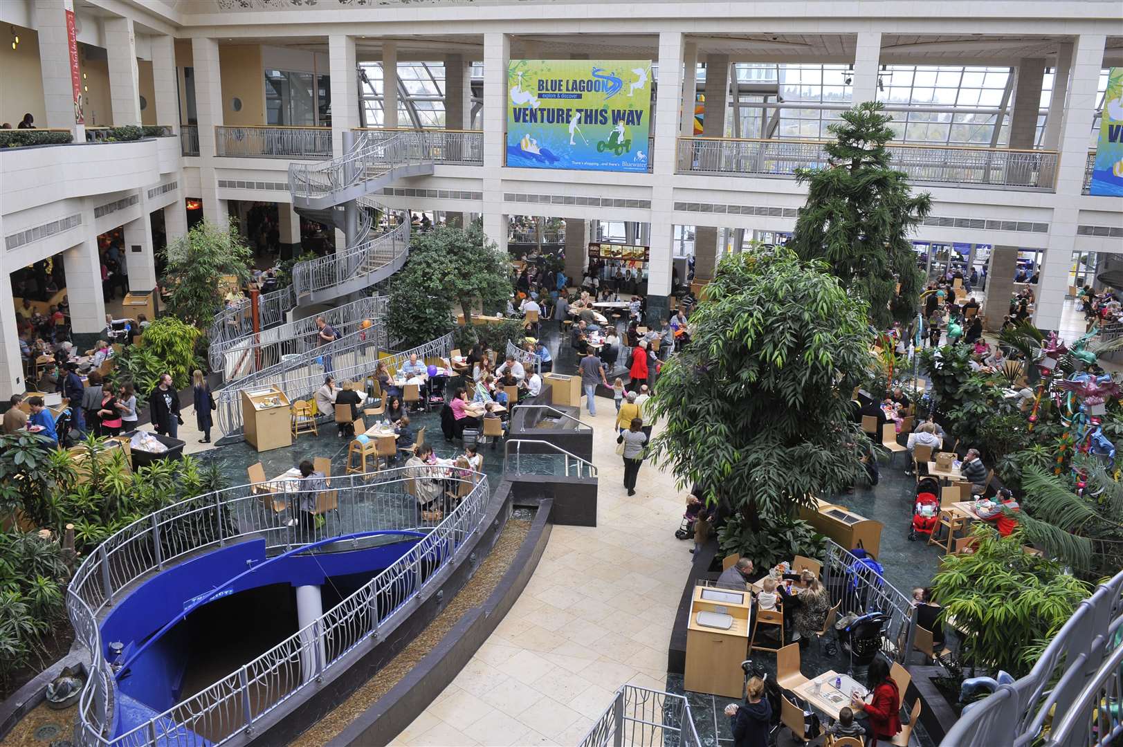 The old food court in Bluewater. Picture: The Image Works