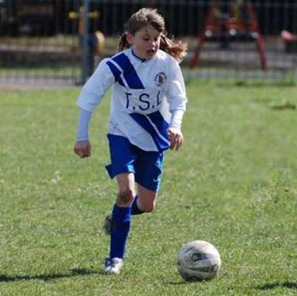 Alessia Russo playing for Bearsted as a youngster