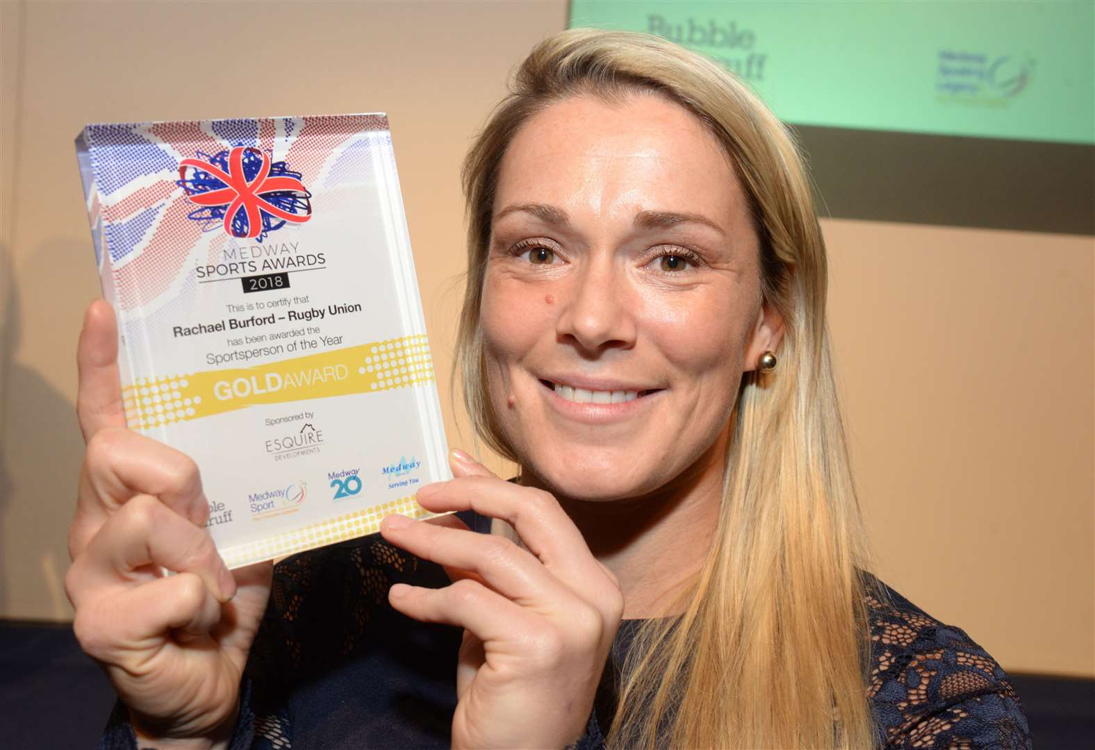 England rugby star Rachael Burford was Sportsperson-of-the-Year the last time the Medway Sports Awards were held in 2018. Picture: Chris Davey