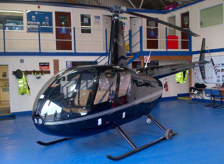 The helicopter used. Picture: National Crime Agency