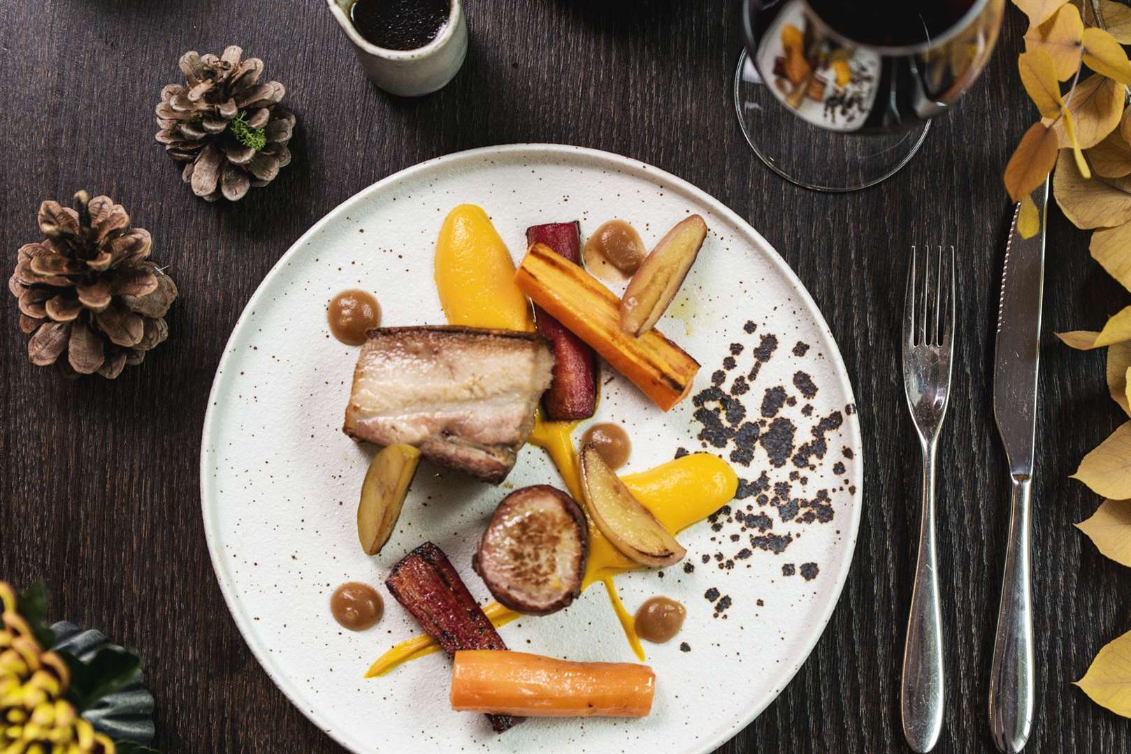 Dingley Dell pork belly served at The Montagu Kitchen