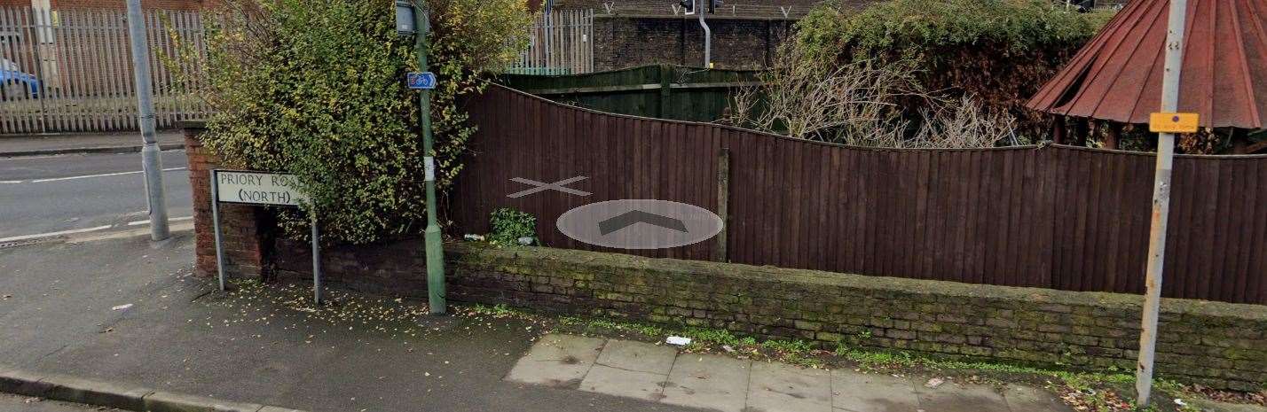 The fire happened in a flat in Priory Road, Dartford. Photo credit: Google maps