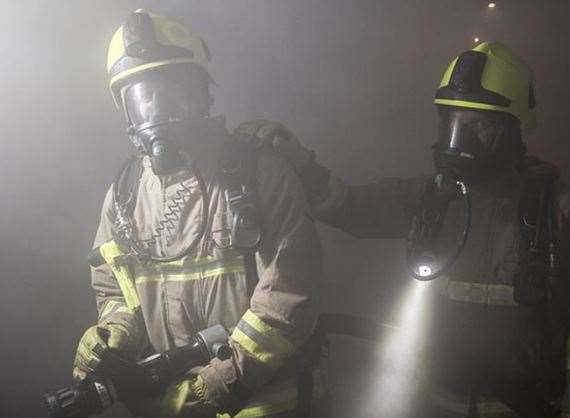 Firefighters battled the kitchen blaze. Stock picture.