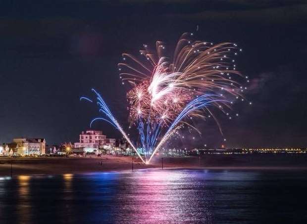 The firework display was attended by about 100 of Robert's friends and family. Picture: Calum Forrester
