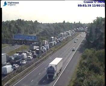 Drivers faced delays this morning. Photo: Highways England