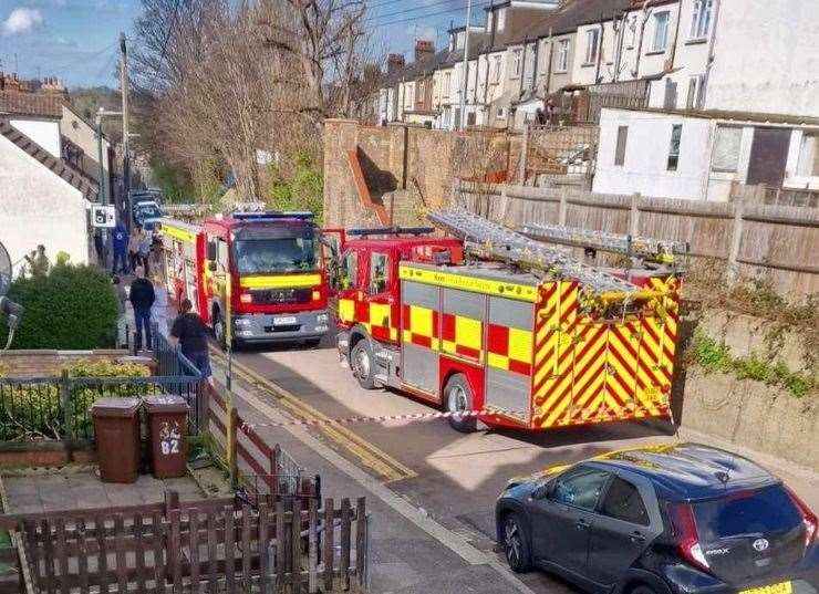 Firefighters were called to Holcombe Road in Chatham. Picture: Kerry Mahoney