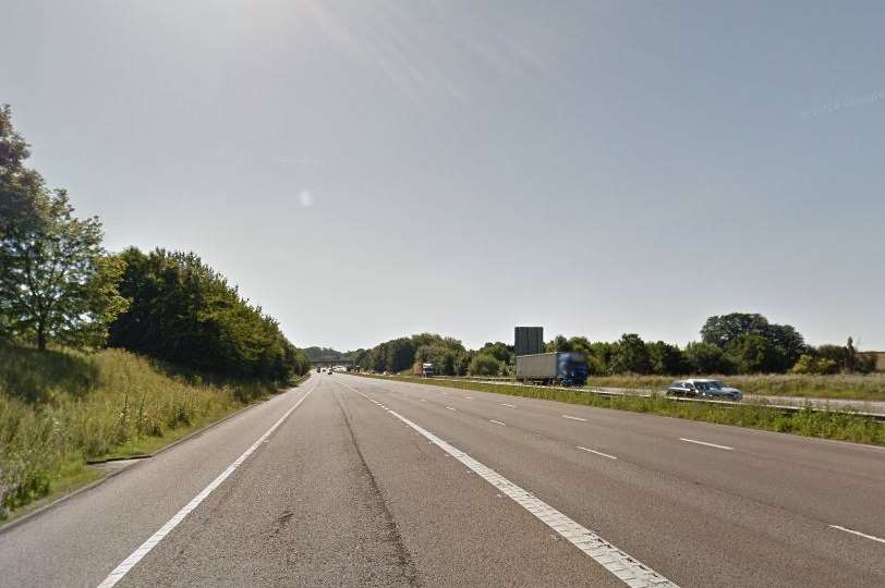 The M20, where Mr Williams died. Picture: Google.