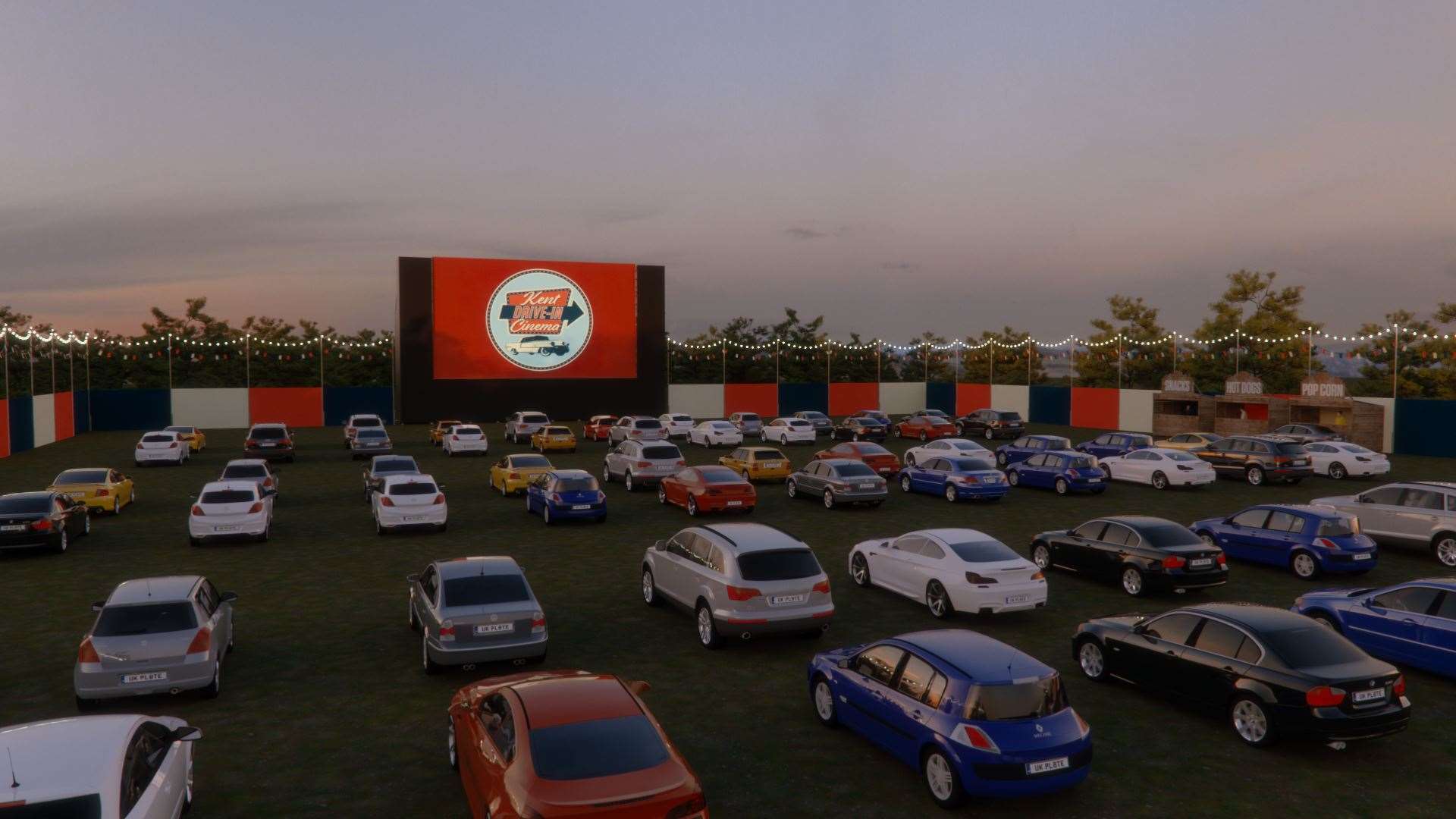 How the drive-in cinemas are expected to look