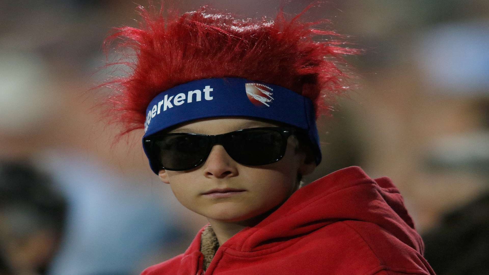 Kent's reply was a hair-raising experience for this supporter Picture: Andy Jones