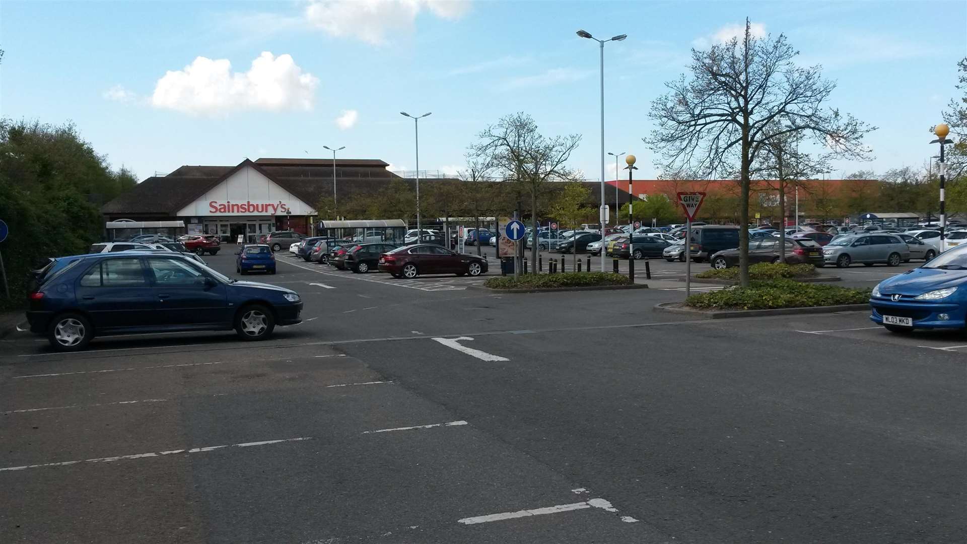 The assault happened in the car park of Sainsbury's in Chestfield