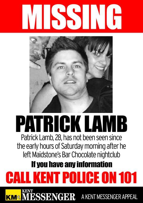 Posters are being put up in the hunt for Patrick Lamb, as the KM launches a campaign