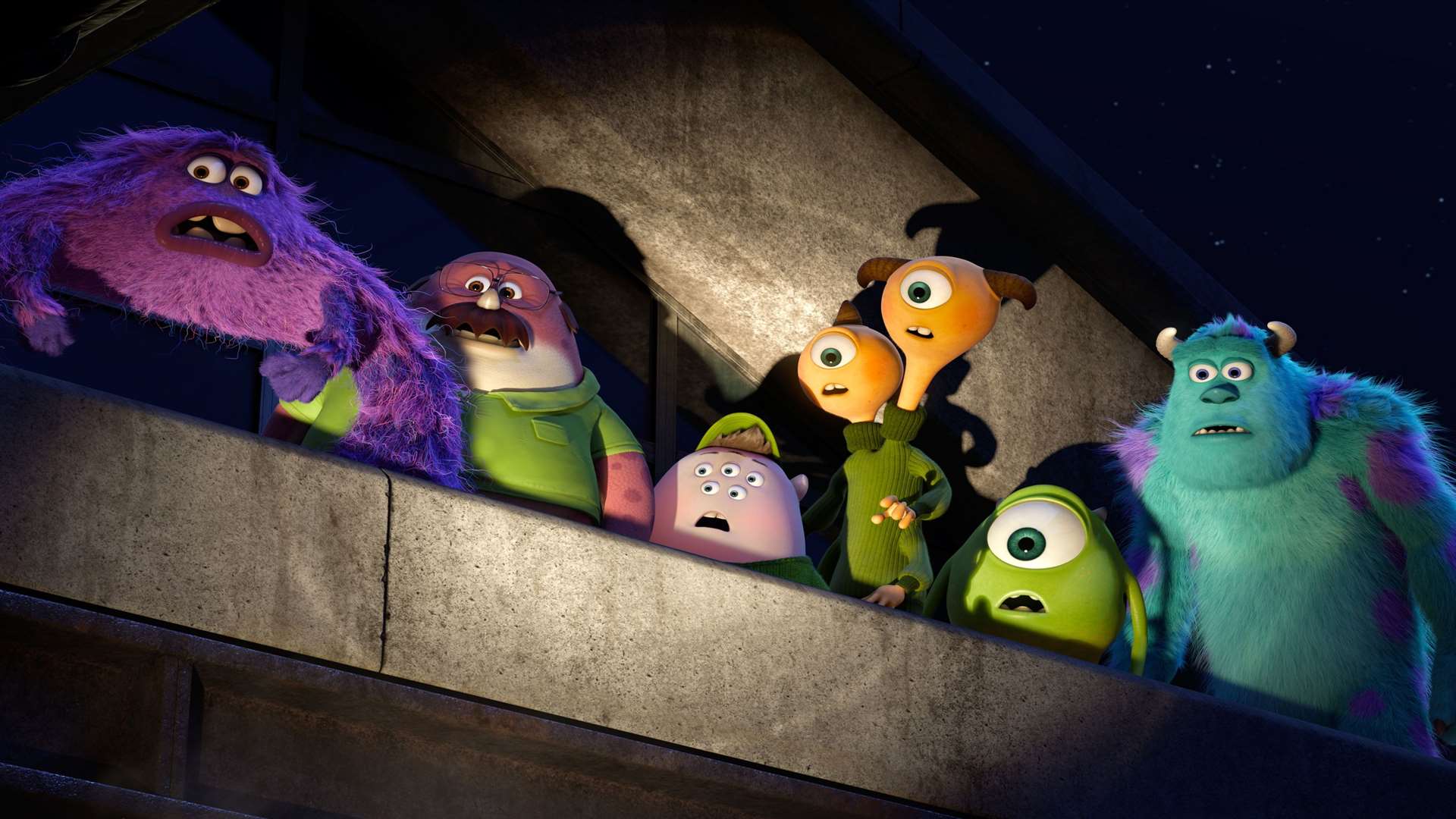 Monsters University with Mike (voiced by Billy Cyrstal) and Sulley (voiced by John Goodman), among other monsters. Picture: PA Photo/Disney Pixar.