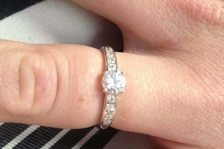 Beth's acceptance was sealed with this lovely ring