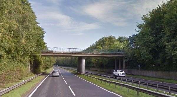 The crash happened in Hoath Way in Gillingham. Picture: Google