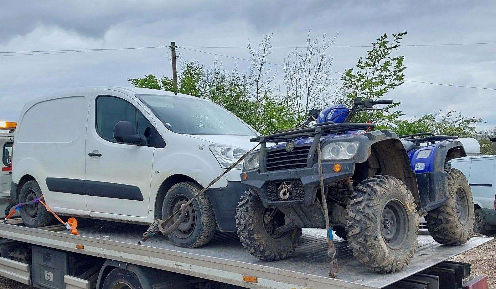 Items including a quad bike were seized. Picture: Kent Police