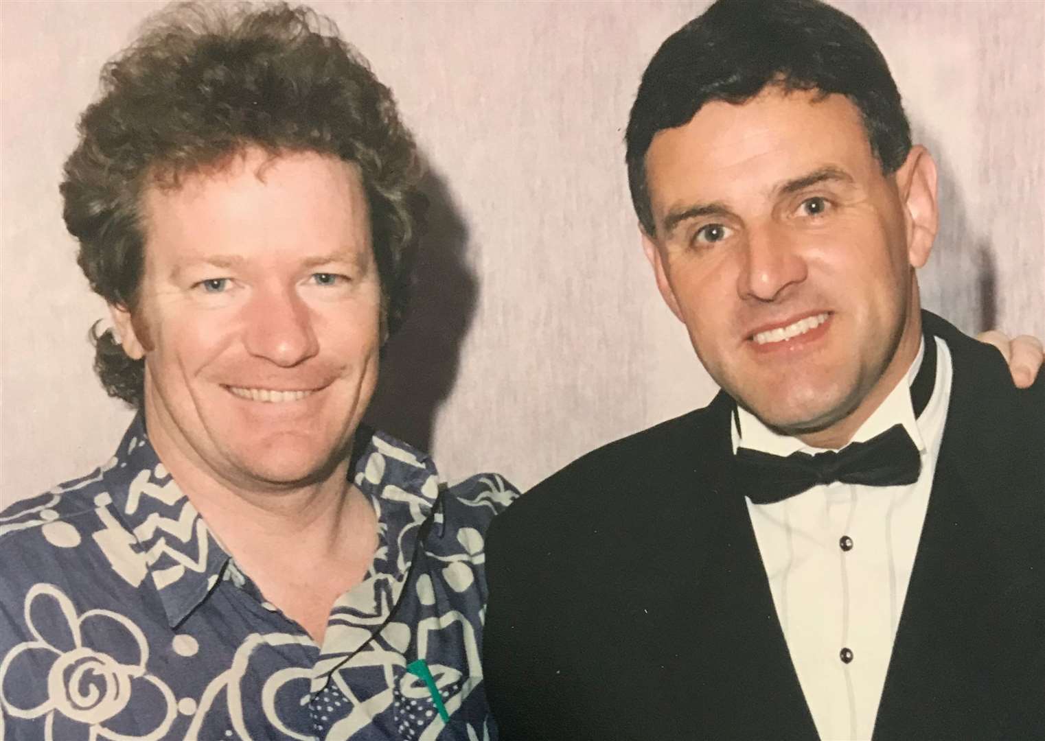 Former Victoria’s boss Ray Radmore photographed with Jim Davidson when he appeared at the club