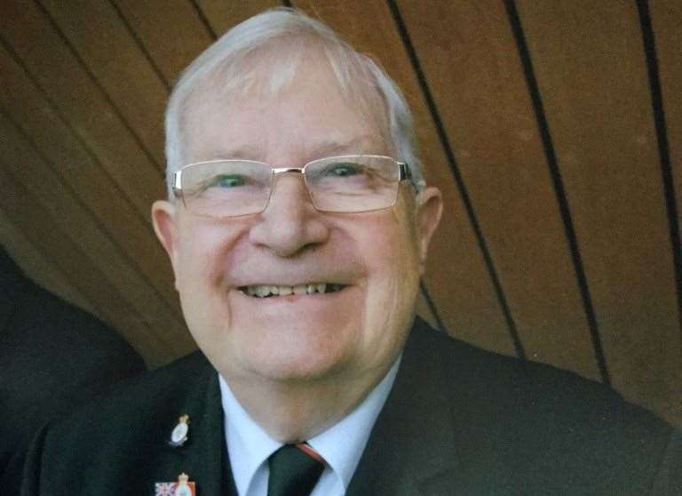 D-Day hero Donald Hunter, from Ashford, pictured in 2019