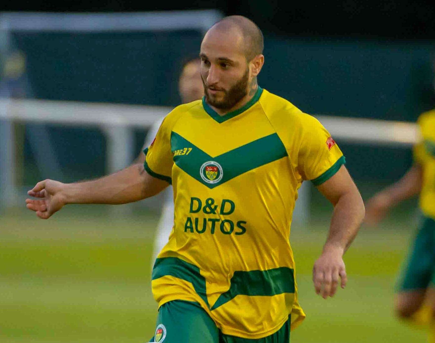 Adem Ramadan made a welcome return in Ashford’s final game of the season. Picture: Ian Scammell