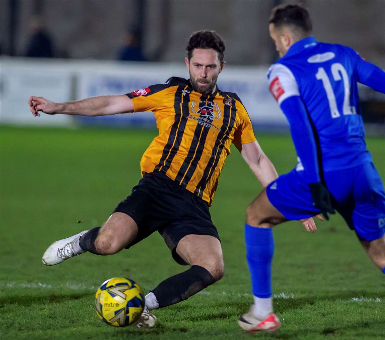 Midfielder Dean Rance - has agreed to stay at Folkestone on a two-year deal after a loan spell during the 2023/24 season. Picture: Ian Scammell
