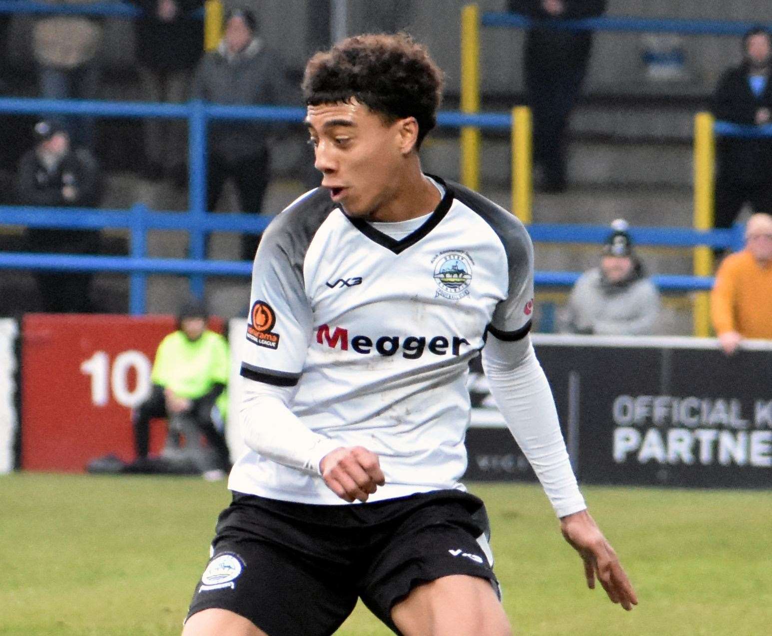 First-team Dover midfielder Luke Baptiste - has recently been added to the club’s Academy coaching staff. Picture: Randolph File