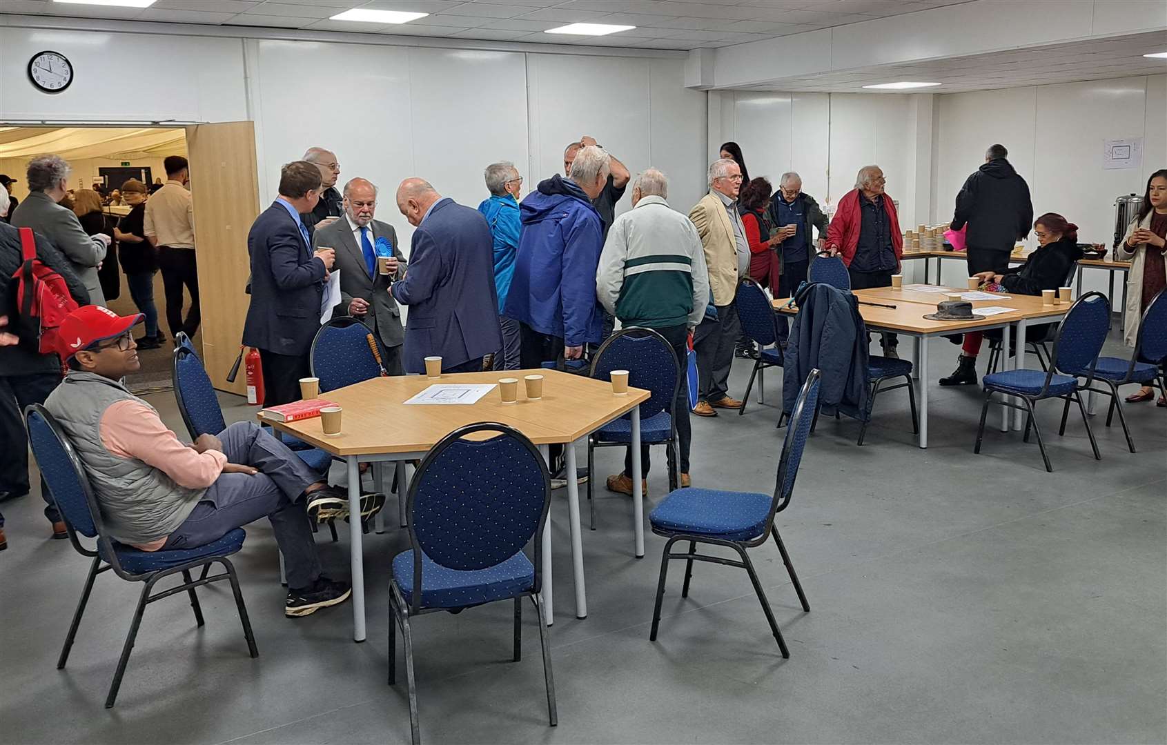 Local politicians in Maidstone waiting to hear the result of the local election. Picture: Alan Smith