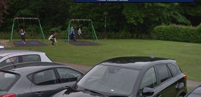 The play space behind Upper Castle Fields car park