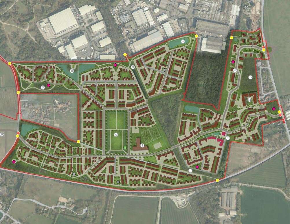 A "masterplan" for the Bradbourne site