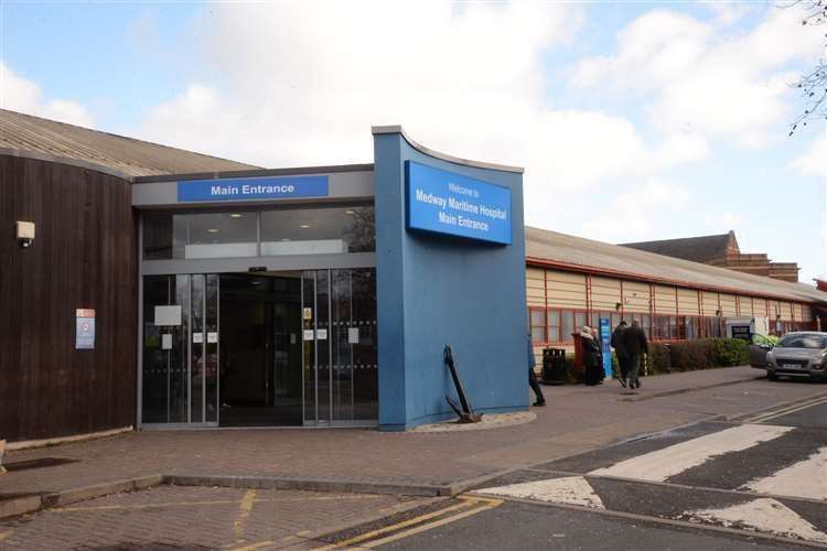 Medway Maritime Hospital is seeing a sharp rise in cases with almost 100 now admitted with Covid