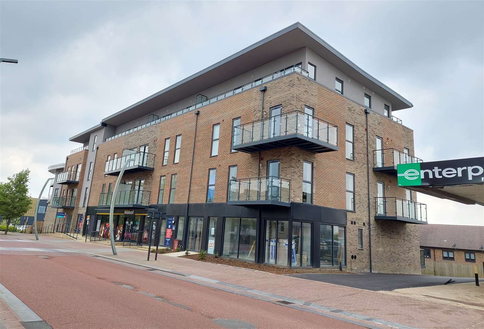 The former Fabric Warehouse site is now home to 28 flats and a Nisa shop