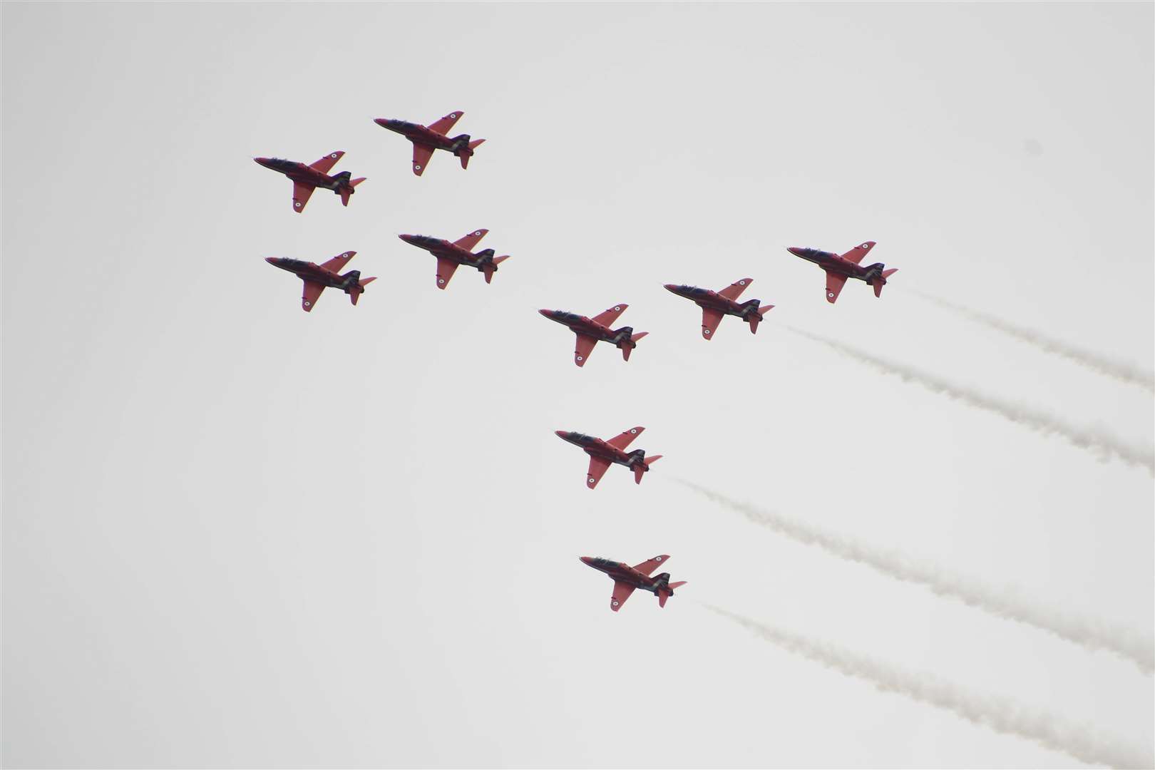 The Red Arrows return to The Leas this weekend. Picture: Paul Amos