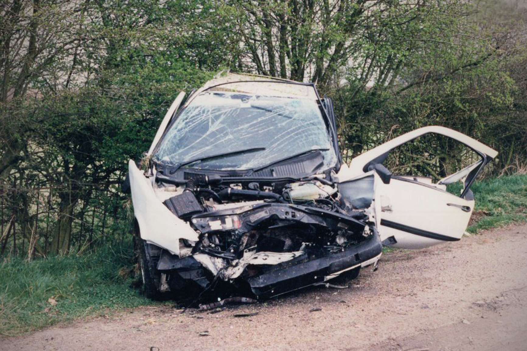 A typical roadside car incident