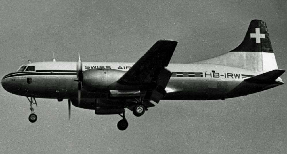 The Swissair plane six days before it crashed into the English Channel