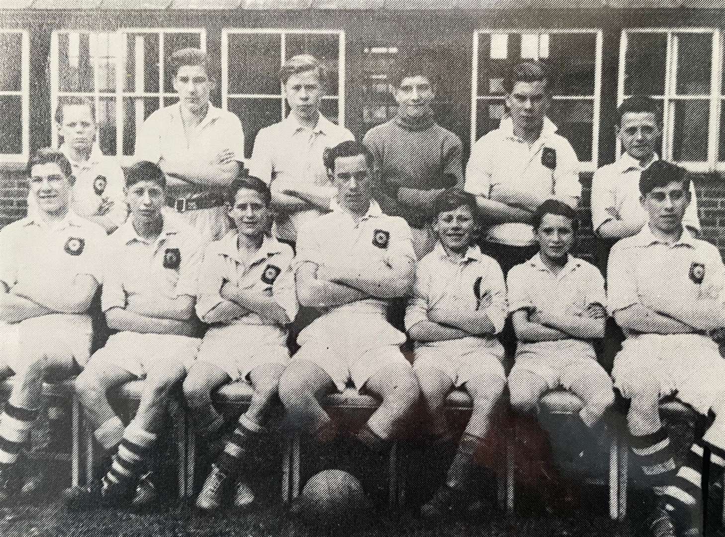 Horace (third from left in the front row) in senior school. Picture: Anita Bushell
