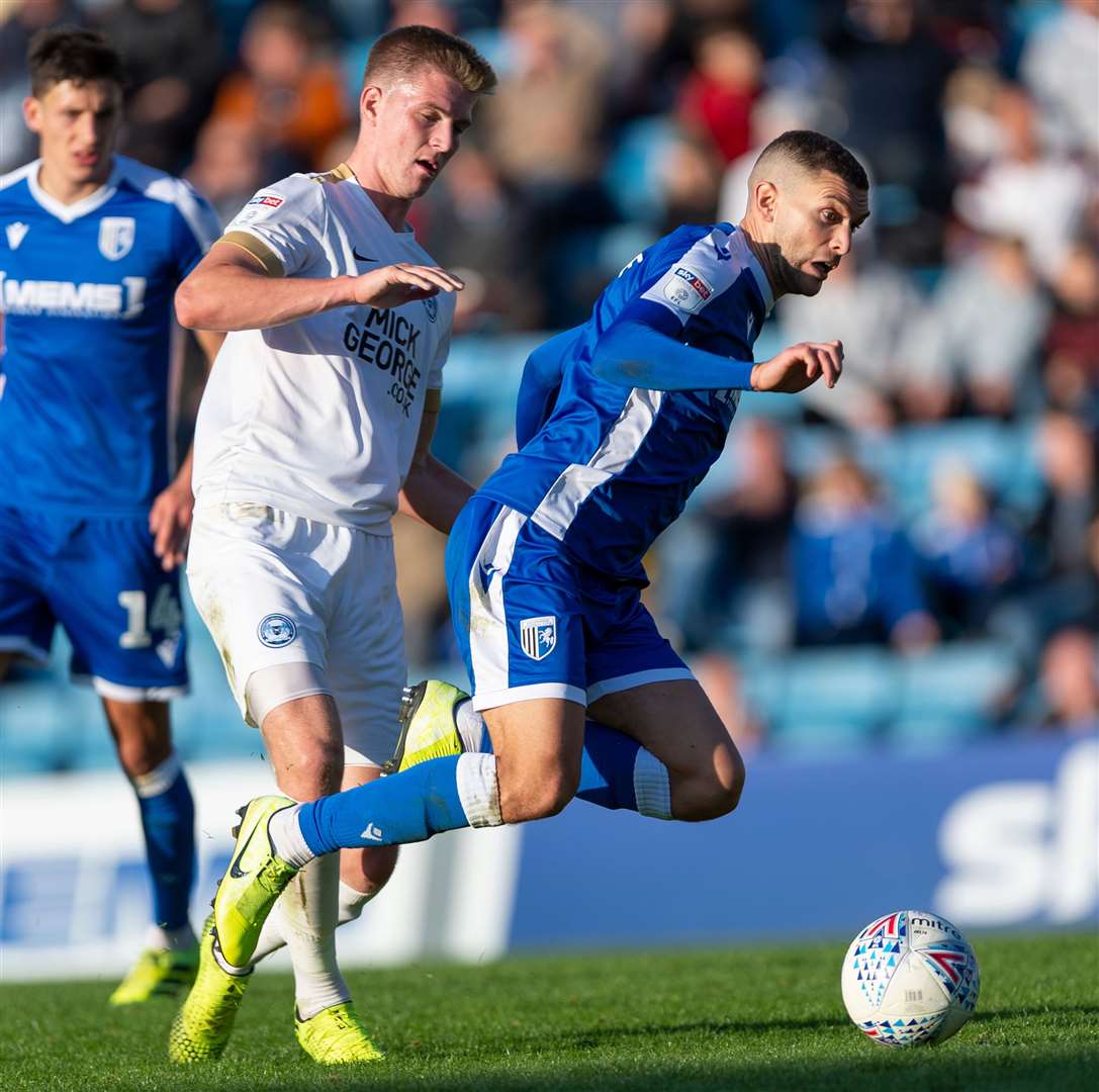 Stuart O'Keefe in action against Peterborough United Picture: Ady Kerry