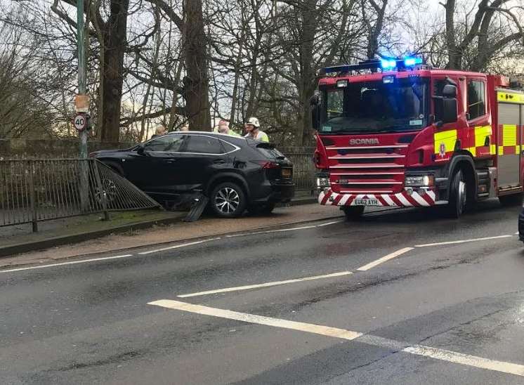 A separate accident in Ashford Road, near Bearsted.