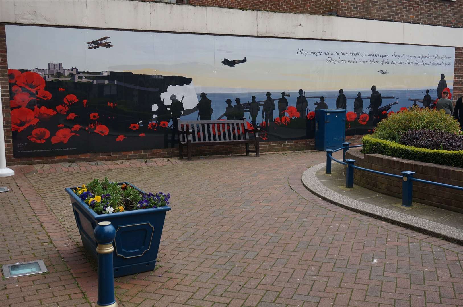 The mural outside Dover Town Council's offices will be included in a virtual film