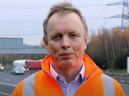Matt Palmer, chief executive of the Lower Thames Crossing. Photo: Highways England/YouTube