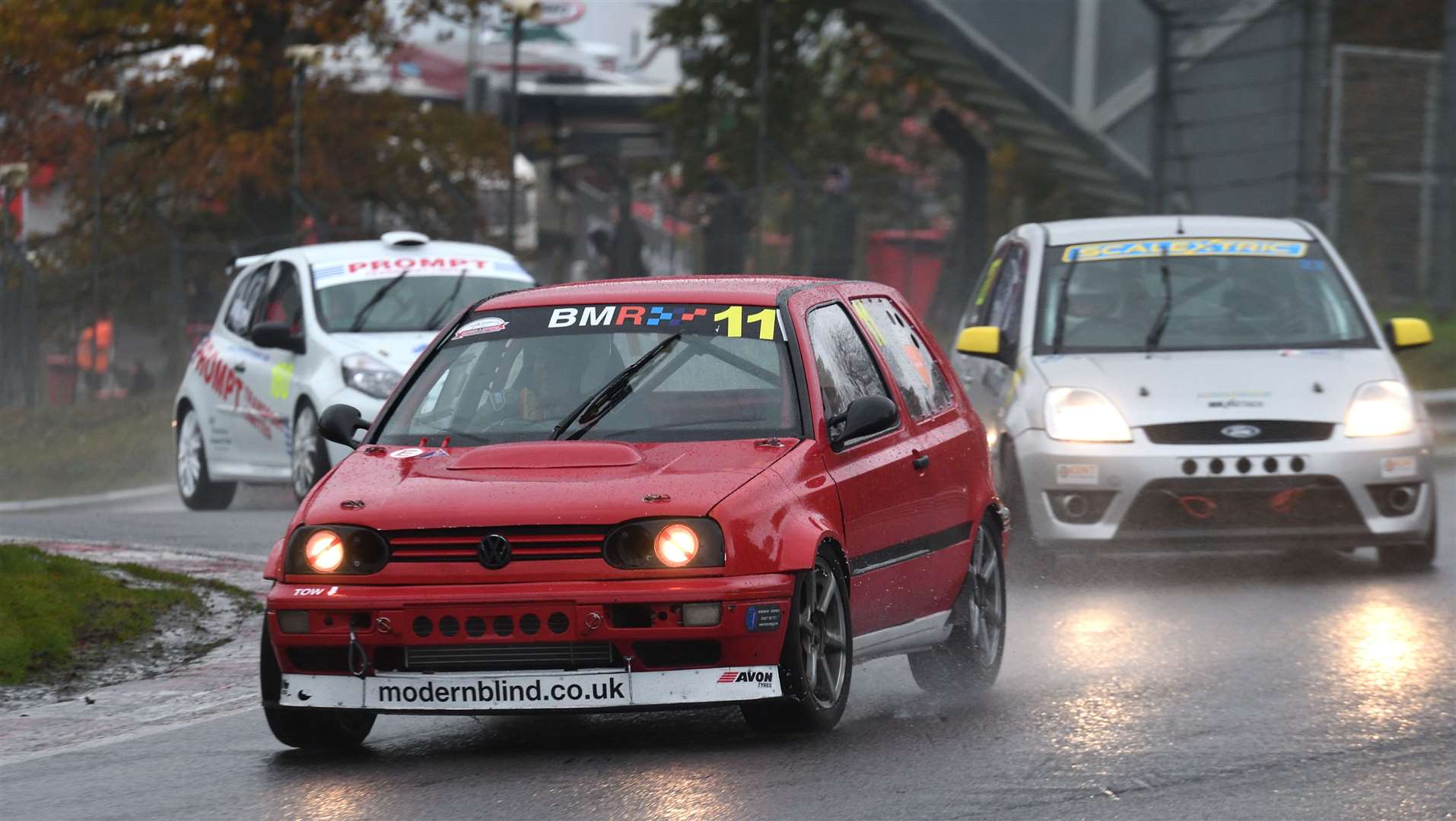 VW Golf driver Mark Cripps, from Lympne, claimed a first and second in class in the Super Saloons races