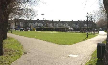 The park area off Balmoral Road at Gillingham. Picture: BARRY CRAYFORD