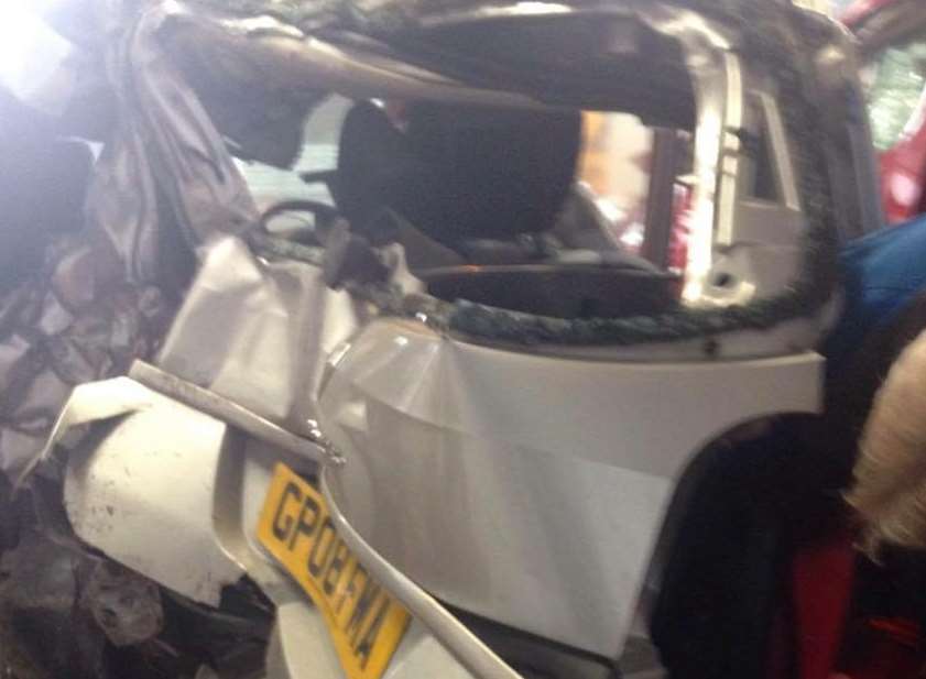 Keith's Renault Modus after the crash