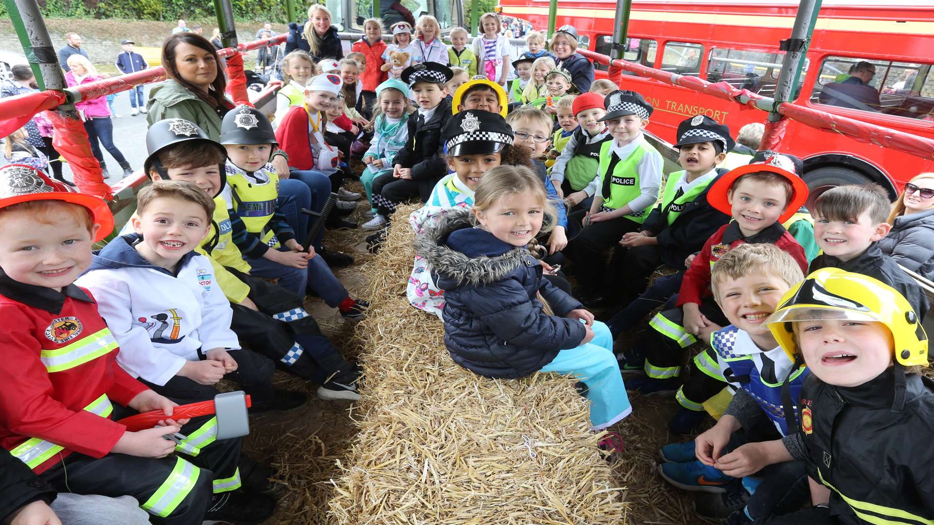 Year one pupils from Meopham Community School. Picture: John Westhrop