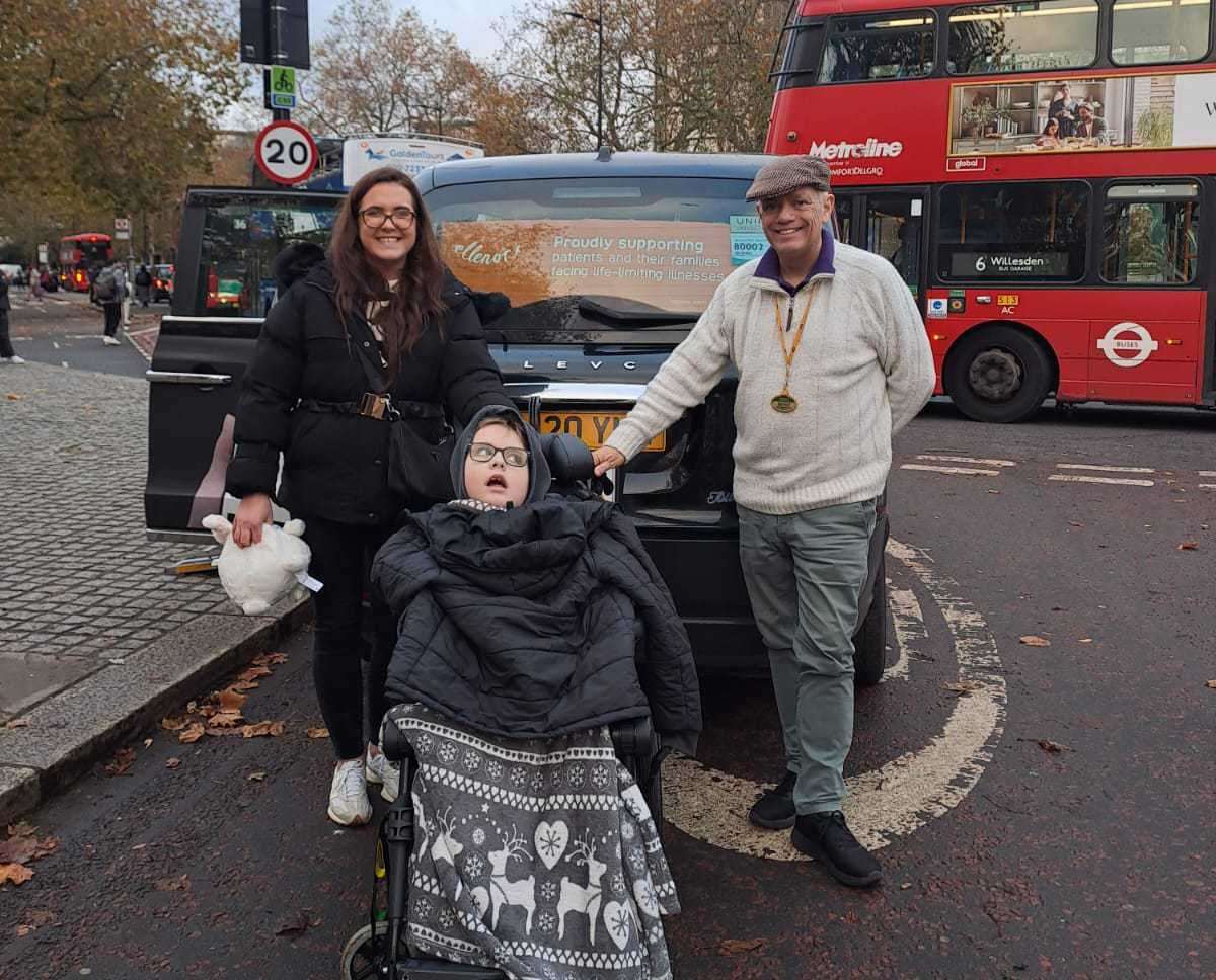 A fleet of taxi drivers offered to help take families to and from the park. Picture: ellenor