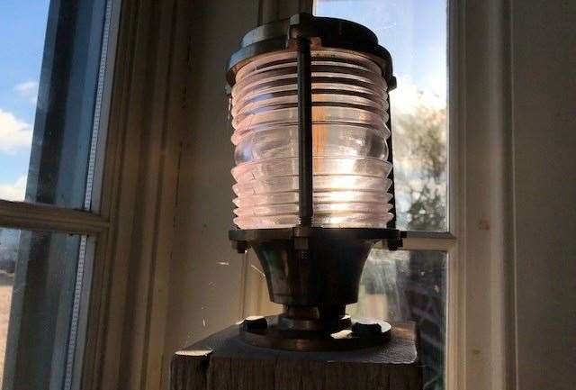 I’m not sure it was an original but I assume this was modelled on a lamp you might have found on a ship