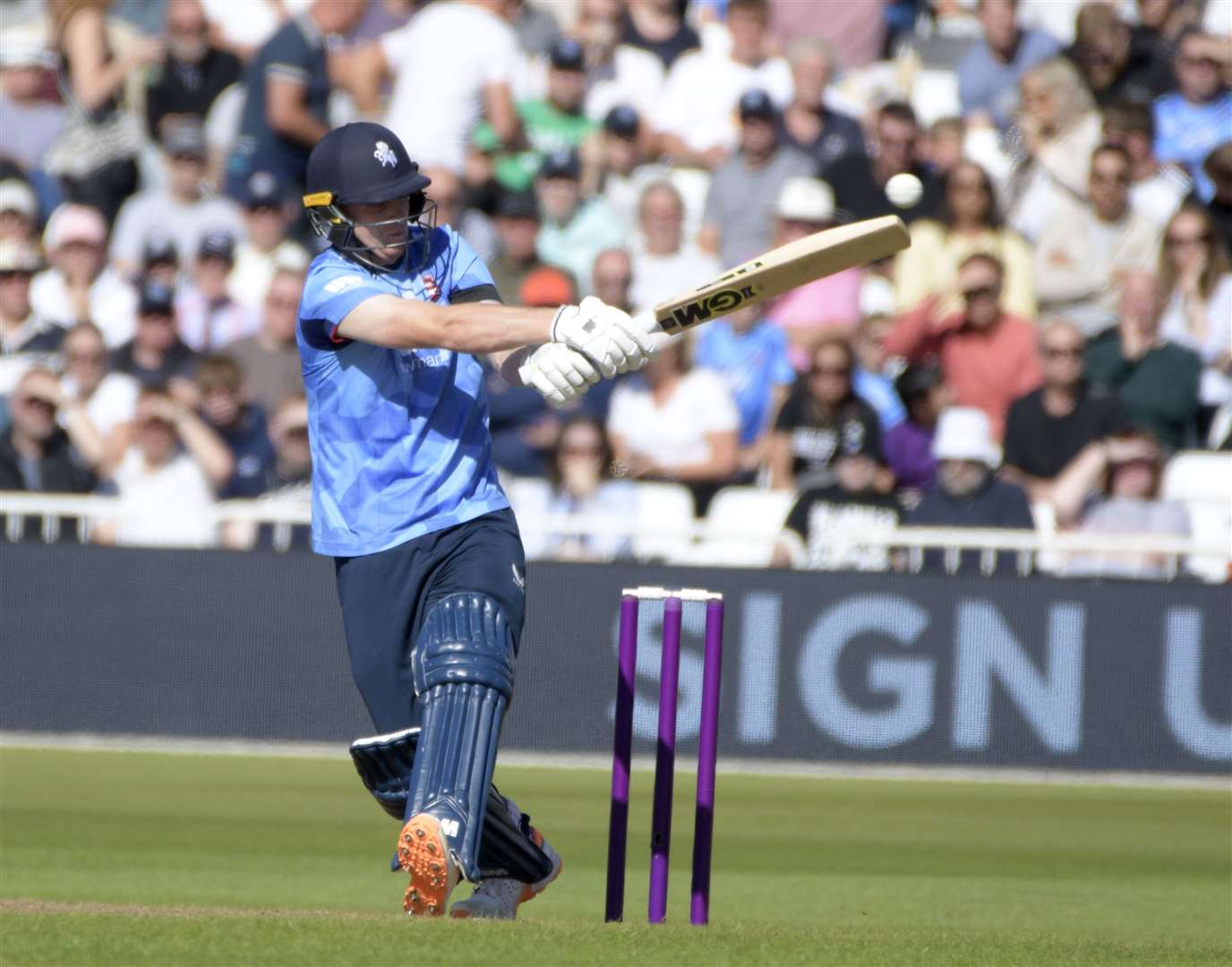 Kent's Joey Evison made 97 in the Royal London One-Day Cup final at Trent Bridge. Picture: Barry Goodwin