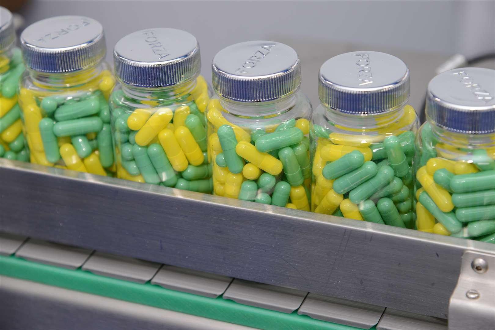 Bottled pills at Forza Supplements