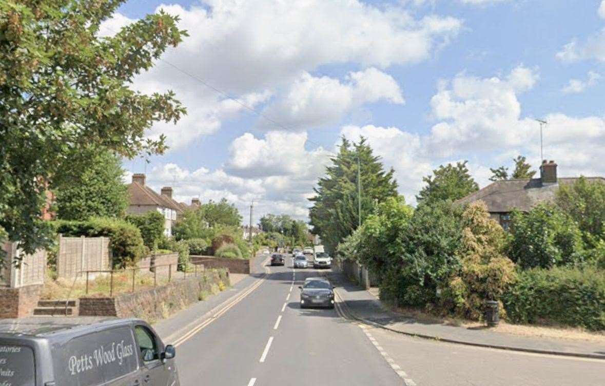 Part of Swanley Lane is shut for Thames Water works to take place. Picture: Google Maps